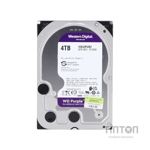 Жорсткий диск 3.5" 4TB WD (WD43PURZ)
