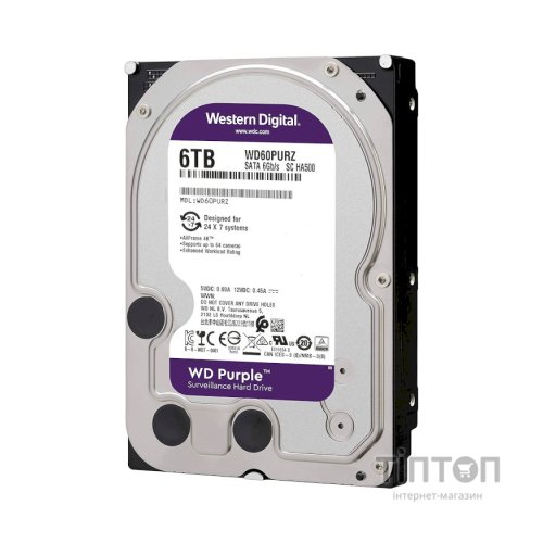 Жорсткий диск 3.5" 6TB WD (WD64PURZ)