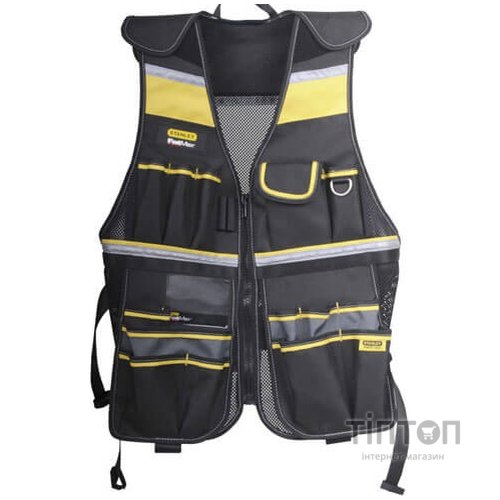 Жилет робочий Stanley FatMax, для інструментів, на блискавці, 47х7х58см (FMST1-71181)