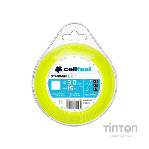 Жилка косильна Cellfast квадрат 3.0 x 15м (35-014)