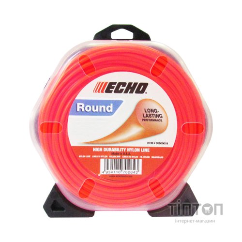 Жилка косильна ECHO d-2,4мм 88м кругла (С6000024/310095064)