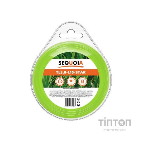 Жилка косильна SEQUOIA 2.4 мм * 15 мм, зірка (TL2.4-L15-Star)