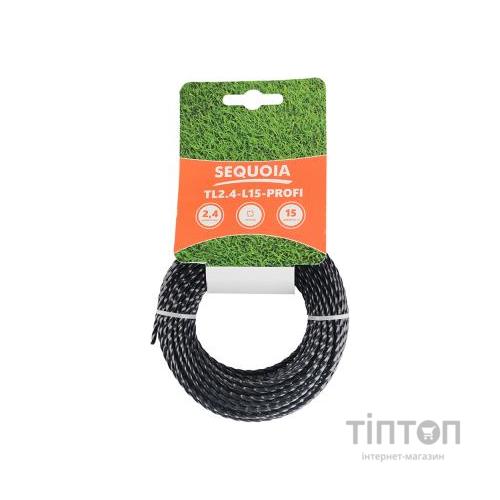 Жилка косильна SEQUOIA 2.4 ммм * 15 мм, кручений квадрат (TL2.4-L15-Profi)