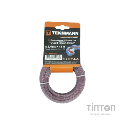 Жилка косильна Tekhmann "DUAL Flower-Twist" 2,4 мм x 15 м (T.40924015)