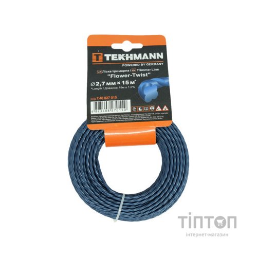 Жилка косильна Tekhmann "Flower-Twist" 2,7 мм x 15 м (T.40827015)