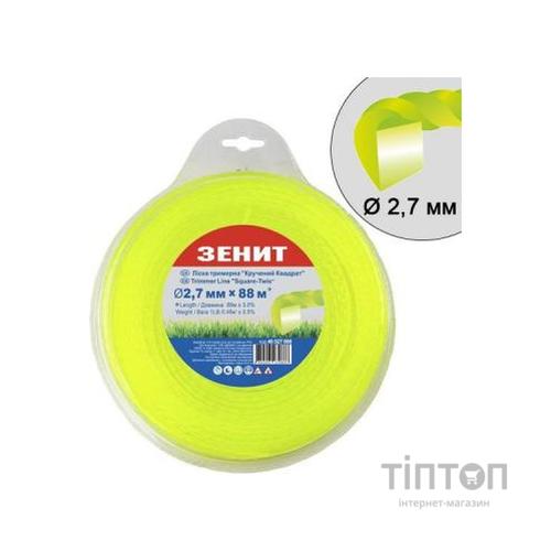 Жилка косильна Зеніт плетена "Кручений квадрат" 2,7 мм х 88 м (40527088)