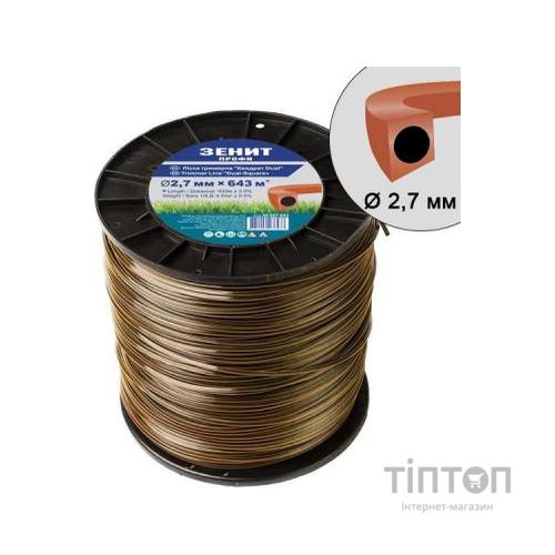 Жилка косильна Зеніт "ПРОФІ" "Квадрат DUAL" 3,0 мм х 15 м (40630015)