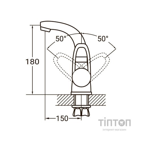 Змішувач AQUATICA HL-1A230C