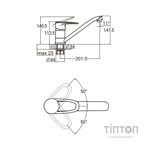 Змішувач AQUATICA MJ-1B235C
