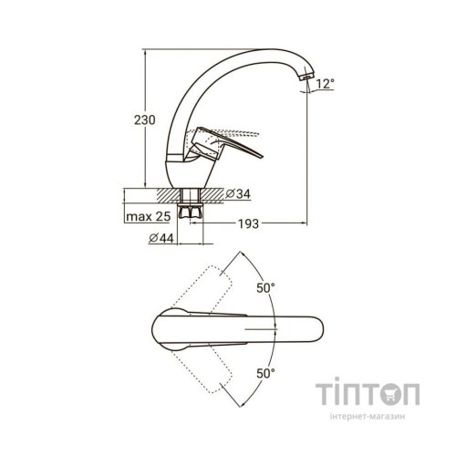 Змішувач AQUATICA ML-4B141C
