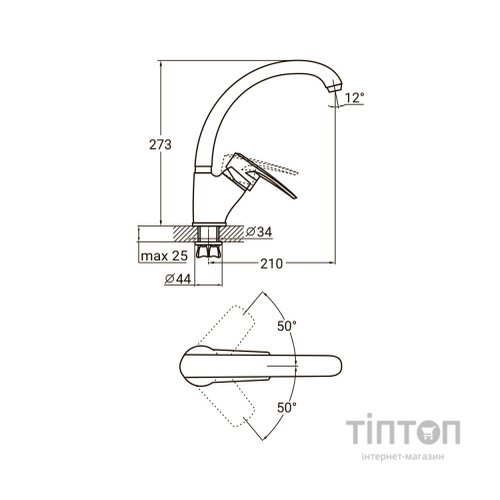 Змішувач AQUATICA ML-4B441C