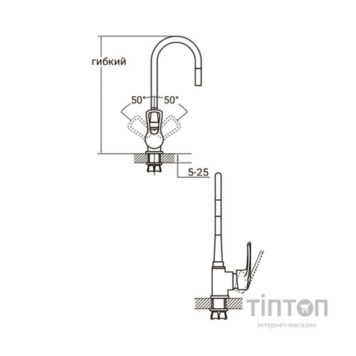 Змішувач AQUATICA ML-4B544C