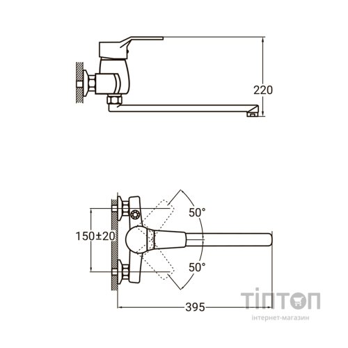 Змішувач AQUATICA NL-2C243C
