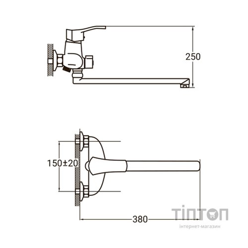 Змішувач AQUATICA NM-2C234C