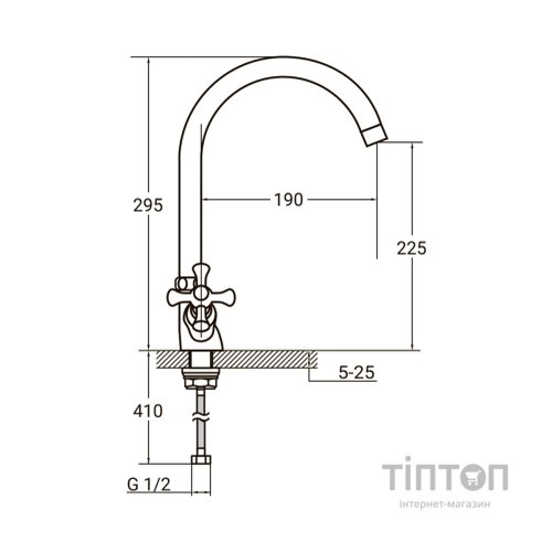 Змішувач AQUATICA PL-4B455C