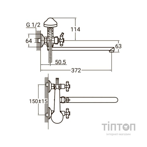 Змішувач AQUATICA PL-5C255C