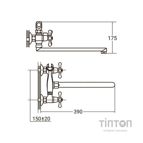 Змішувач AQUATICA PM-2C257C
