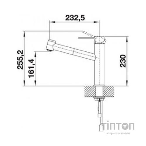 Змішувач Blanco AMBIS-S НЕРЖ (523119)