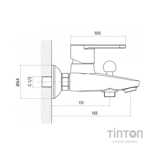 Змішувач Cersanit 3в1 B245 (S601-125)