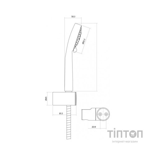 Змішувач Cersanit 3в1 B245 (S601-125)