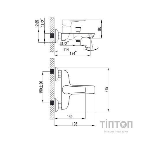 Змішувач Corso BC-1C121W (9605203)