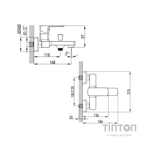 Змішувач Corso BF-1C129C (9611200)