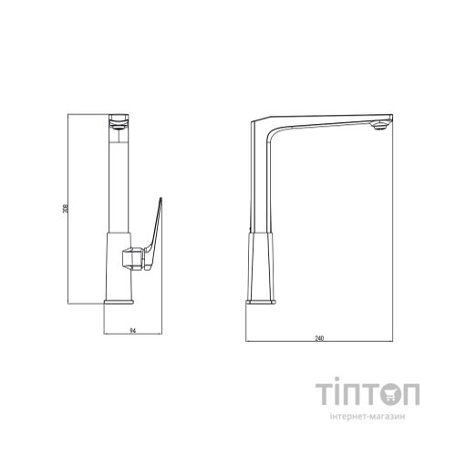 Змішувач Corso BOLSENA CB-4B237C (9614100)