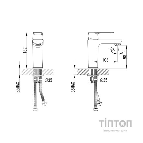 Змішувач Corso BRACCIANO CF-2A136C (9617000)