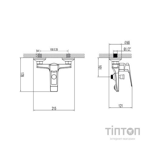 Змішувач Corso CB-1C137C (9614200)
