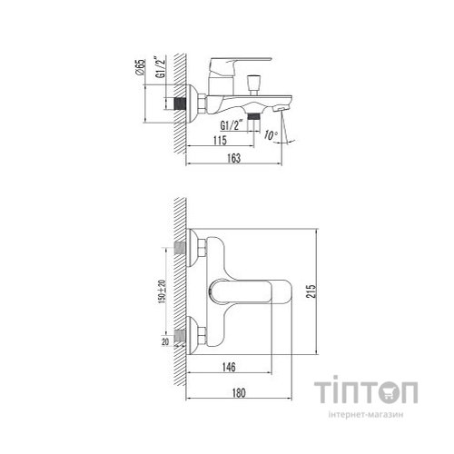 Змішувач Corso CF-1C136C (9617200)