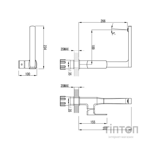 Змішувач Corso COMO BF-4B229C (9611100)