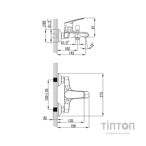 Змішувач Corso DC-1C146C (9626200)