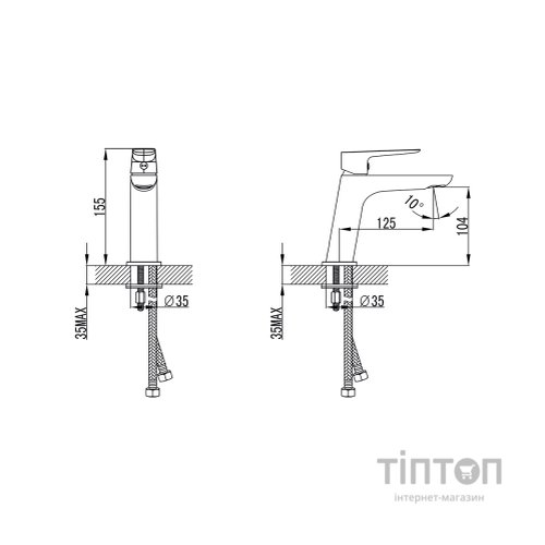 Змішувач Corso LUGANO CH-2A147C (9620000)