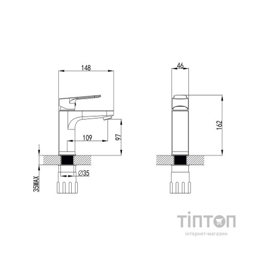 Змішувач Corso MARMORE DB-1A138C (9623000) (DB-1A138C)