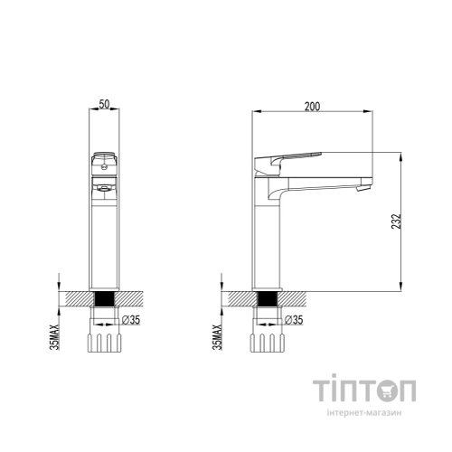 Змішувач Corso MARMORE DB-1A638C (9623010) (DB-1A638C)