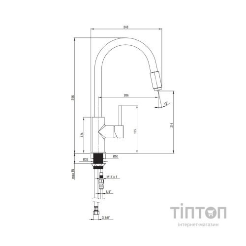 Змішувач Deante Aster (BCA_N64M)