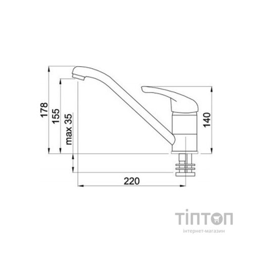 Змішувач Elleci Minerva cromato