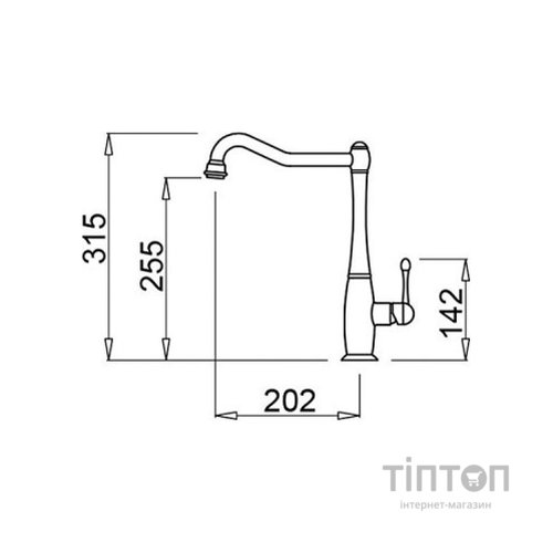 Змішувач Elleci Queen avena 51