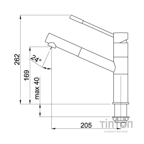 Змішувач Elleci Reno cromato