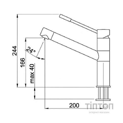 Змішувач Elleci Sava cromato