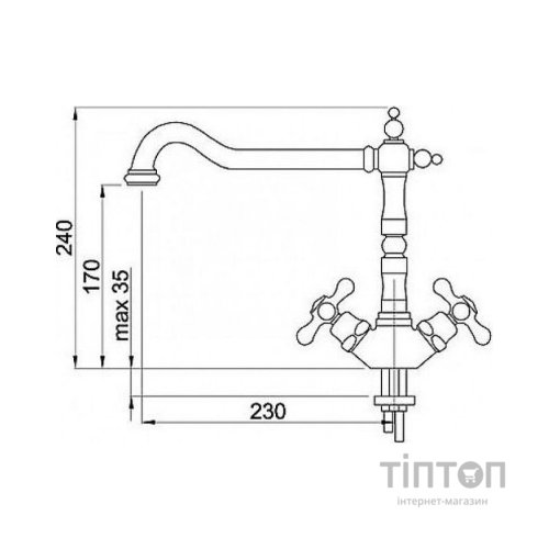Змішувач Elleci Tago antracite 59