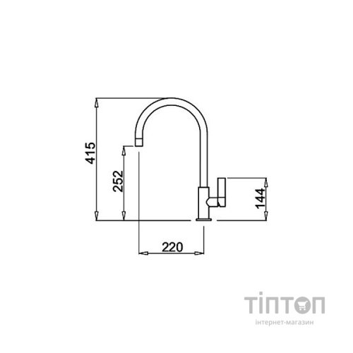 Змішувач Elleci Volta white 96