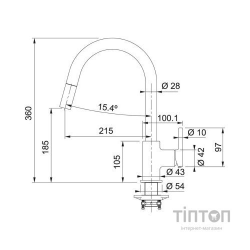 Змішувач Franke Lina (115.0626.053)