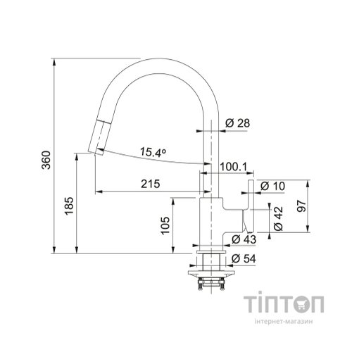 Змішувач Franke Lina (115.0626.084)