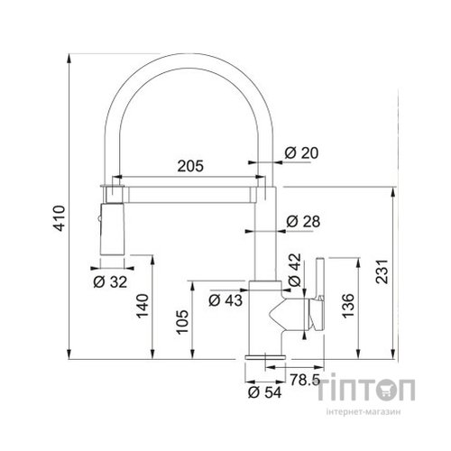 Змішувач Franke Lina (115.0626.088)