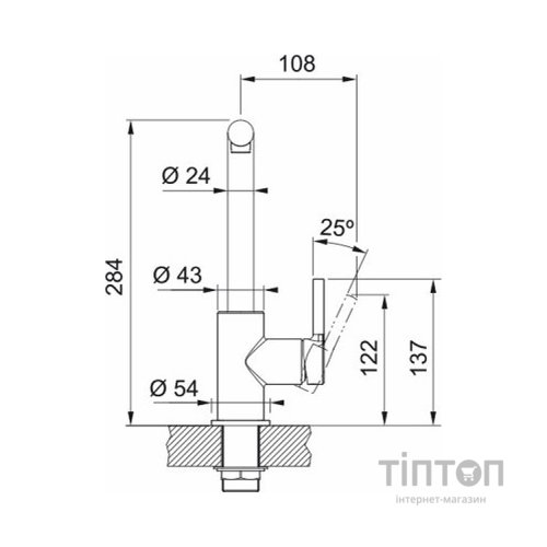 Змішувач Franke Lina L Shape (115.0693.230)
