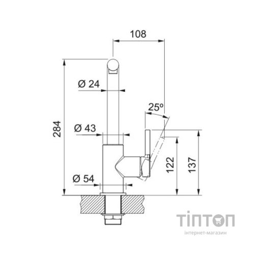 Змішувач Franke Lina L Shape (115.0693.393)
