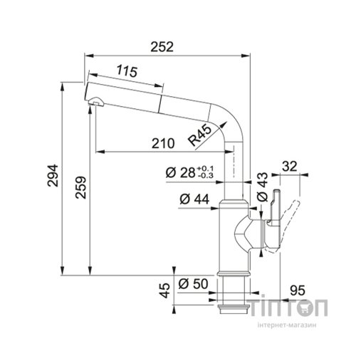 Змішувач Franke Urban (115.0595.091)