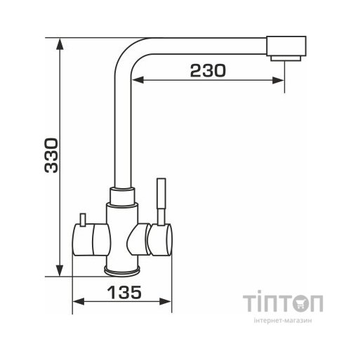 Змішувач GRANADO Badalona LUX inox (gz0407L)