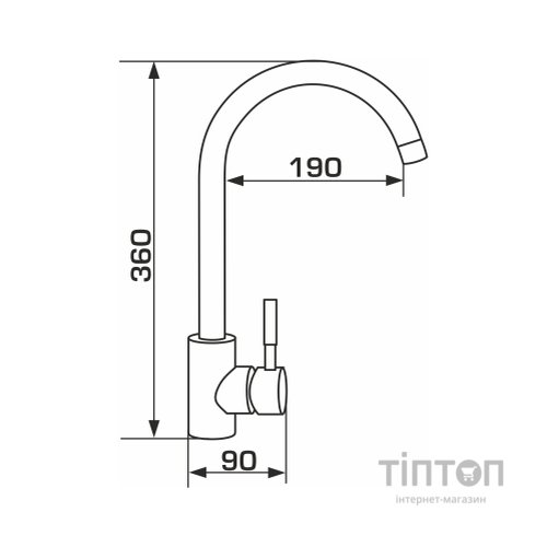 Змішувач GRANADO Elche LUX avena (gz0102L)